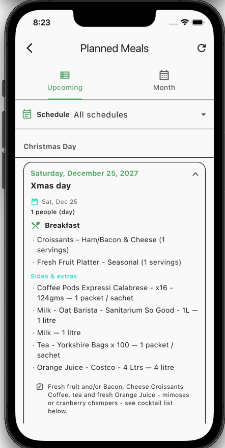 Meal Planning